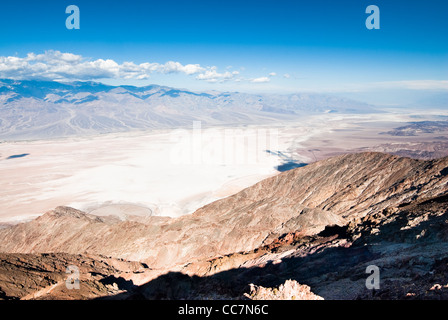 Scenic view from Dantes View mountain peak over Death Valley national park, Nevada, USA Stock Photo