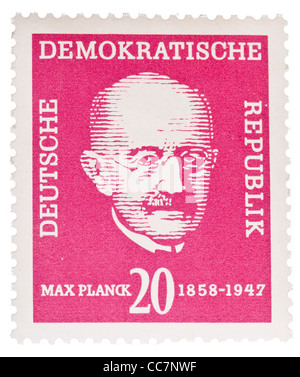 Postage stamp: DDR, 1958, Max Planck, 20 Pfennig, mint condition Stock Photo