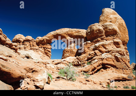 Turret Arch in Arches National Park, Utah, USA Stock Photo