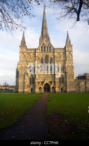 Salisbury cathedral, Wiltshire, England Stock Photo