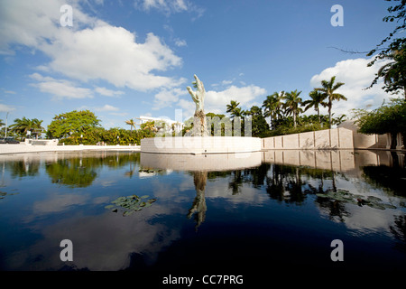 The Holocaust Memorial Miami Beach with the The Sculpture of Love and Anguish, Miami, Florida, USA Stock Photo