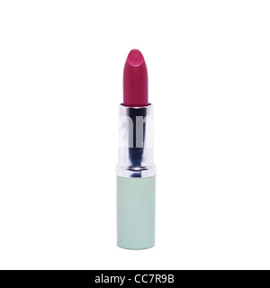 A red lipstick on a white background Stock Photo