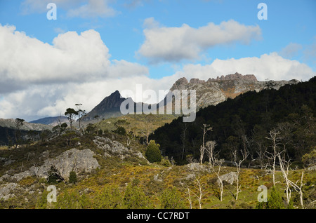 Cradle Mountain, Cradle Mountain-Lake St Clair National Park, UNESCO World Heritage Area, Tasmania, Australia Stock Photo