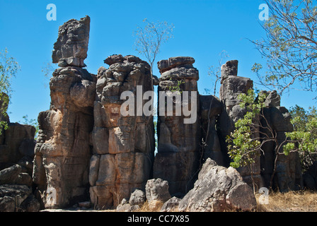 THE LOST CITY, ROCK FORMATIONS, LITCHFIELD NATIONAL PARK, NT, AUSTRALIA, Stock Photo