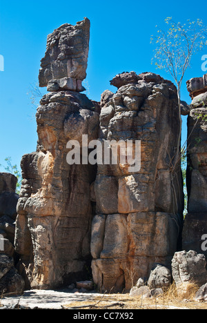 THE LOST CITY, ROCK FORMATIONS, LITCHFIELD NATIONAL PARK, NT, AUSTRALIA, Stock Photo