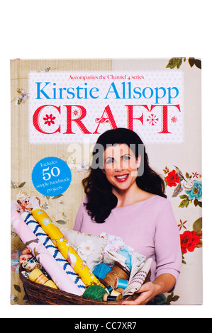 A Kirstie Allsopp book of craft on a white background Stock Photo