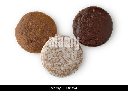 Lebkuchen as German Gingerbread Dessert for Christmas Stock Photo