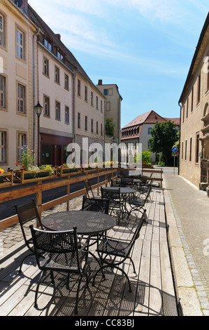 Café, Merseburg, Saxony-Anhalt, Germany, Europe Stock Photo