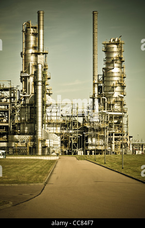 Leuna Works chemical plant, Leuna, Saxony-Anhalt, Germany, Europe Stock Photo