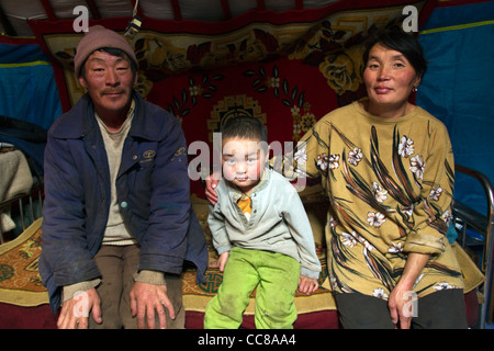 Mongolian family in their ger Erdenet Mongolia Stock Photo: 41980268 ...
