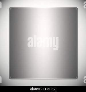 Chrome board. empty illustration, texture, background to insert text or design Stock Photo