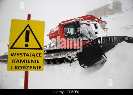 Snow Plow, Kasprowy Wierch, Tatra Moutains , Zakopane, Poland, Stock Photo