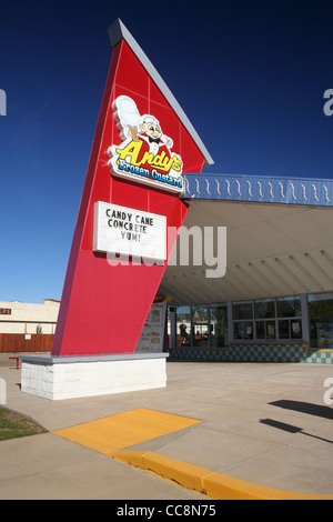 Andy's Frozen Custard - Tyler, TX - January 2012 Stock Photo