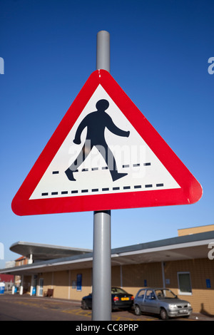 Pedestrian crossing sign, England, UK Stock Photo
