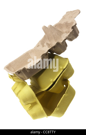 Stack of Egg Cartons Stock Photo