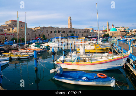 The historic port of Acre in north Israel Stock Photo