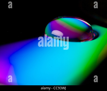 water splash on CD Stock Photo