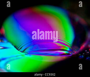 water splash on CD Stock Photo