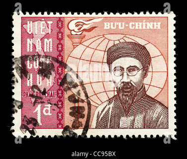 Postage stamp from South Vietnam depicting Phan-Bol-Chau. Stock Photo