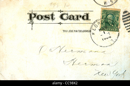 vintage postcard Stock Photo