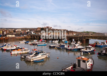 Folkestone Harbour Kent UK Stock Photo