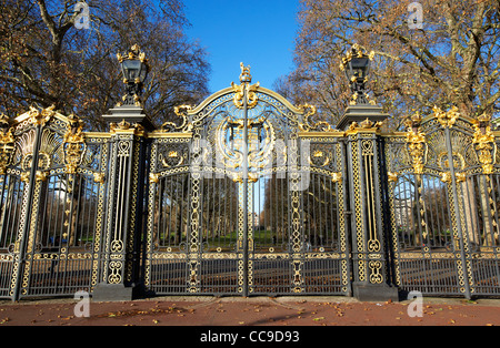 the ornate Canada gate entrance to green park London England UK United kingdom Stock Photo