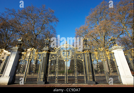 the ornate Canada gate entrance to green park London England UK United kingdom Stock Photo