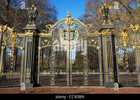 the ornate Canada gate entrance to green park London England UK United kingdom Stock Photo