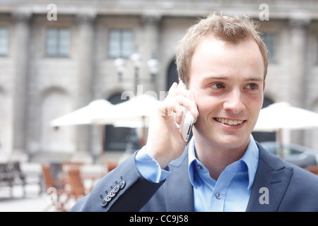Man on phone Stock Photo