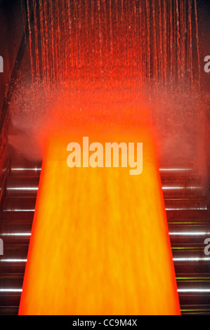 cooling hot steel plate Stock Photo