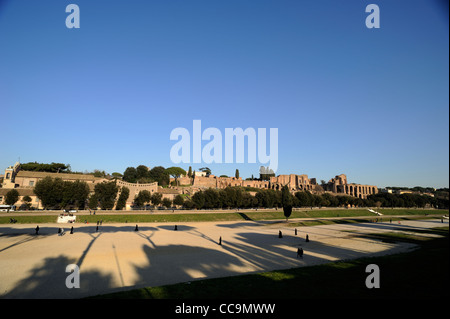 Italy, Rome, Circus Maximus and Palatine Hill Stock Photo