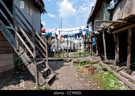 Iquitos, Peru. The shanty town in the Belen neighborhood Stock Photo