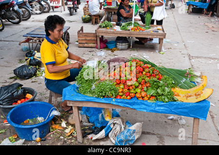 Iquitos, Peru. Belen open-air market. Stock Photo