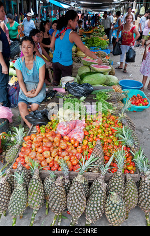 Iquitos, Peru. Belen open-air market. Stock Photo