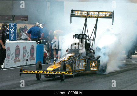 US Army Top Fuel Dragster Stock Photo