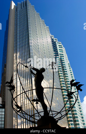 Canada, Toronto, United Nations monument outside Union Station Stock Photo