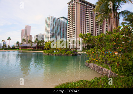 Hilton Hawaiian Village, Waikiki, Honolulu, Hawaii. Stock Photo