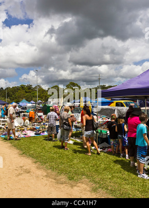 Country produce market at Yandina, Sunshine Coast, Queensland, Australia Stock Photo