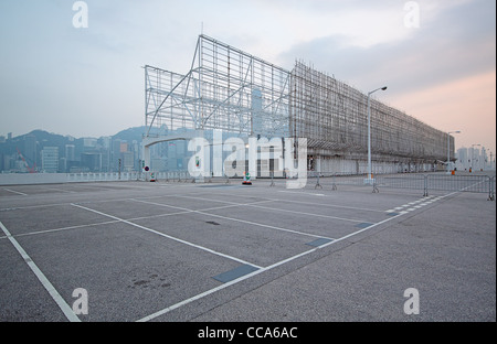 large numbered space parking lot  Stock Photo