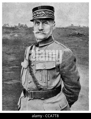 1918 General Ferdinand Foch supreme control allied forces France French soldier military theorist battle field uniform Stock Photo