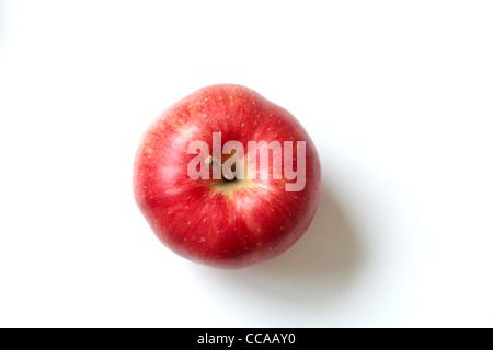 Single Red Jonagold Apple Stock Photo