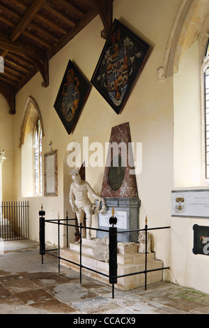 Monument to Edmund Verney, St Nicholas, Stanford-on-Avon, Northamptonshire Stock Photo