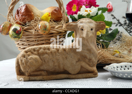 Easter lamb cake Stock Photo