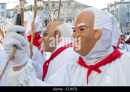 Carnaval de Limoux 2012 aude languedoc 11 photos of the worlds longest running carnaval Stock Photo