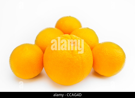 oranges isolated on a white background Stock Photo