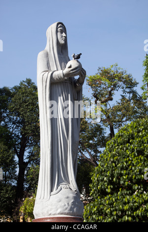 Statue of the Virgin Mary of the Virgin Mary in front of Notre Dame Cathedral Ho Chi Minh City Vietnam Stock Photo
