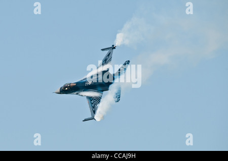 Blue Belgian F-16 Stock Photo