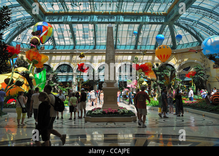 Inside the conservatory in the Bellagio hotel, Las Vegas, USA Stock Photo