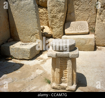 Ggantija Temples Gozo Malta Stock Photo