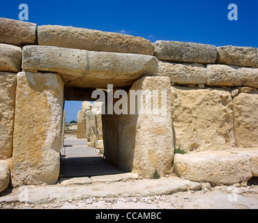 Ggantija Temples Gozo Malta Stock Photo